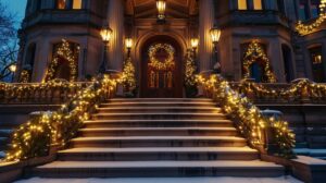 Halloween Decor Light Installation